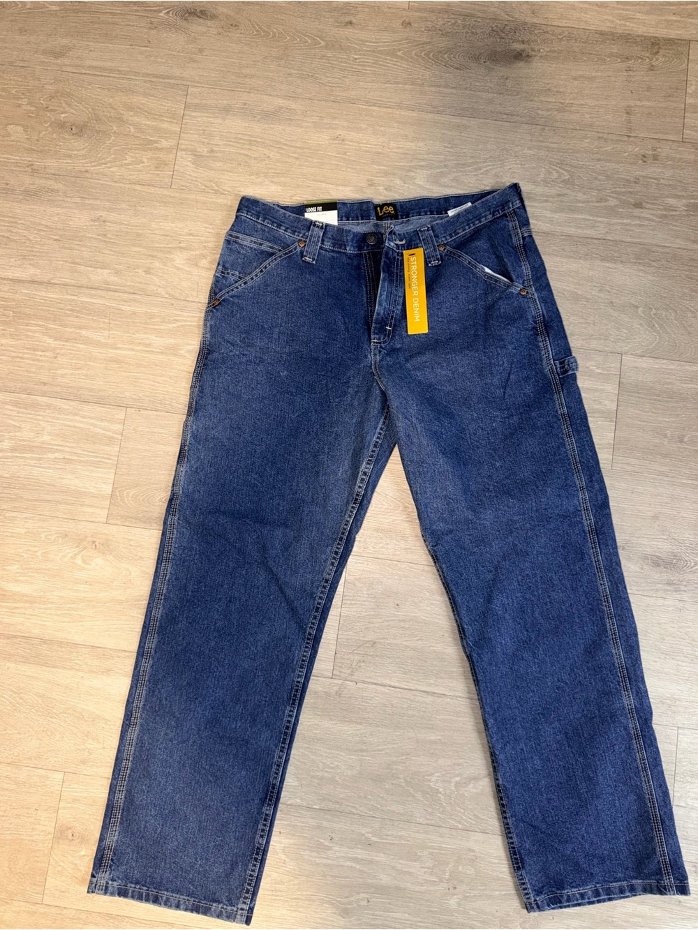 Lee Relaxed Fit Dark Blue Carpenter Jeans